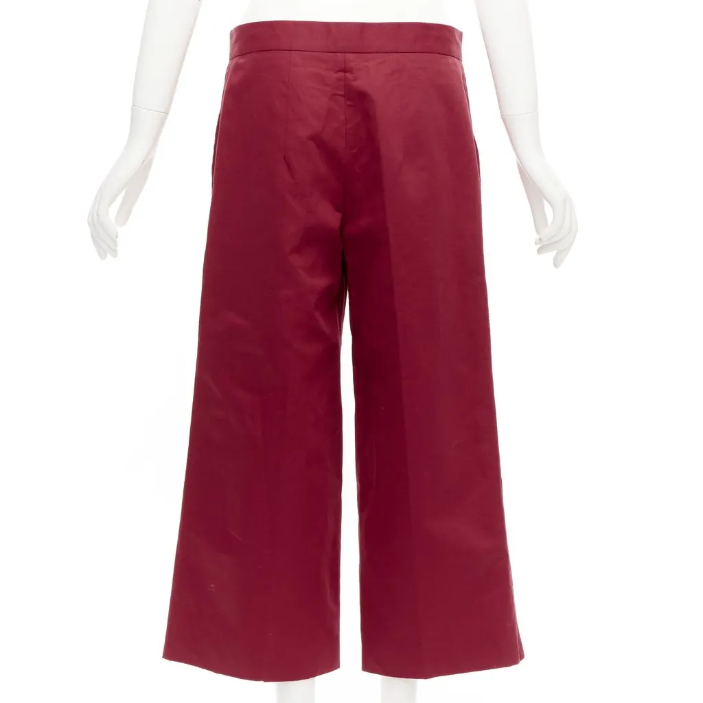 Marni Red Cropped Pants Red Cotton Never worn - Box View
