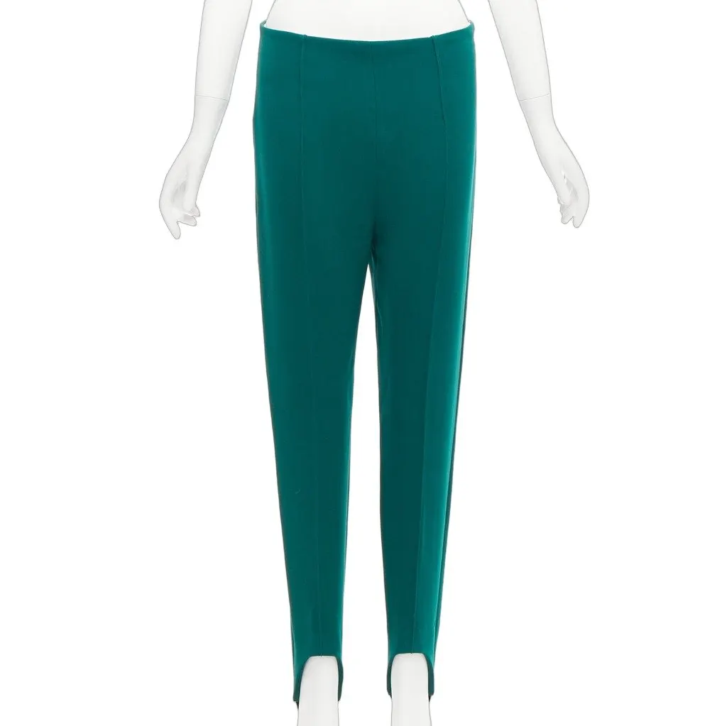 Marni Green Stirrup Pants Green Acetate Very good - Front View