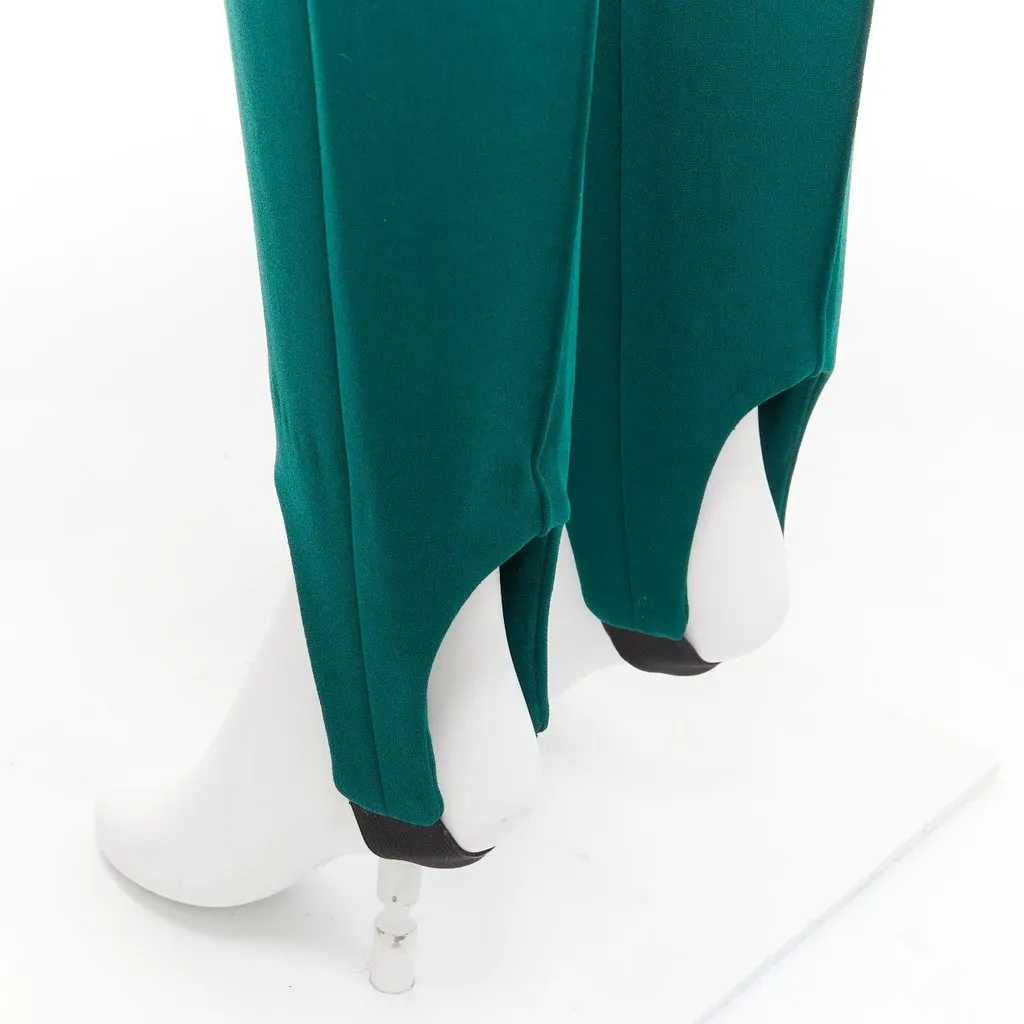Marni Green Stirrup Pants Green Acetate Very good - Back View
