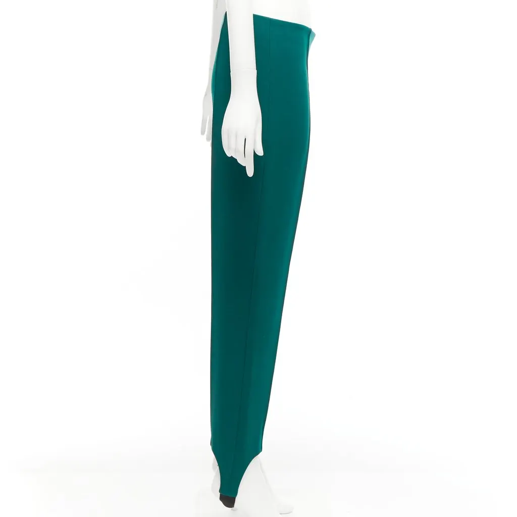 Marni Green Stirrup Pants Green Acetate Very good - Model View