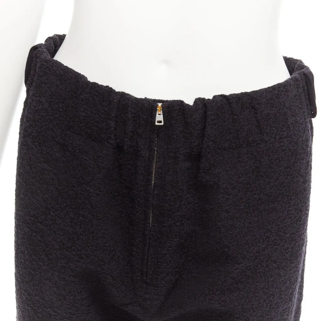 Marni Jacquard Tapered Pants Black Cotton Never worn - Back View