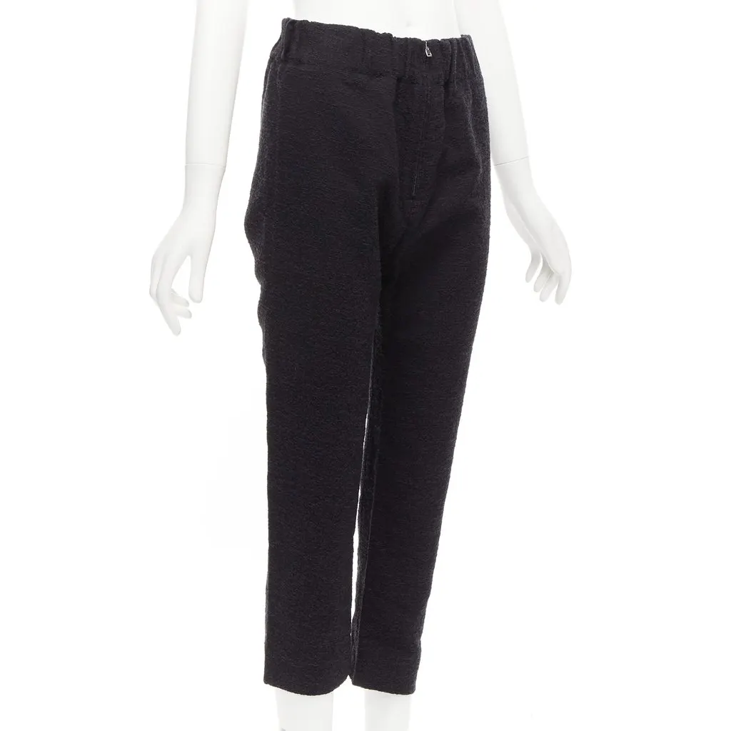 Marni Jacquard Tapered Pants Black Cotton Never worn - Inside View