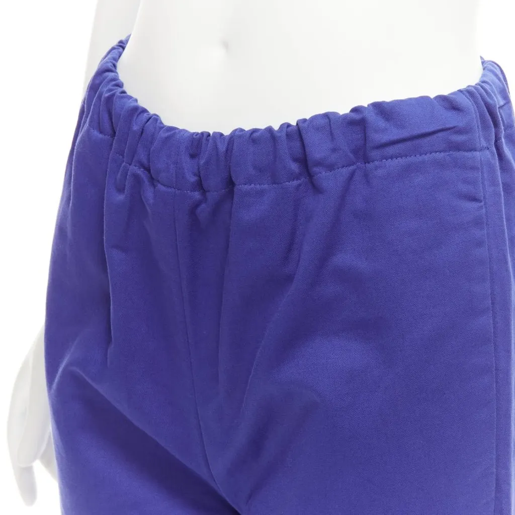 Marni Drawstring Cropped Pants Blue Cotton Never worn - Back View
