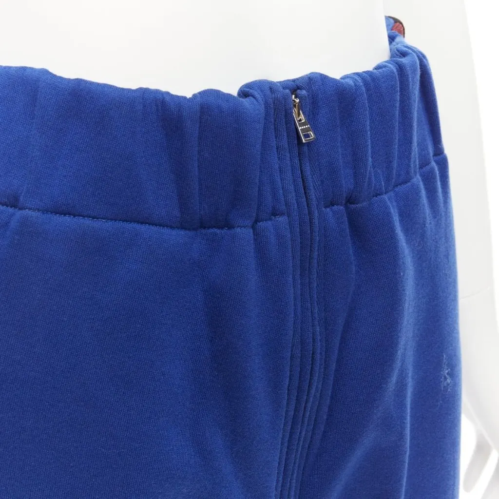 Marni Tape Tapered Joggers Blue Cotton Very good - Back View