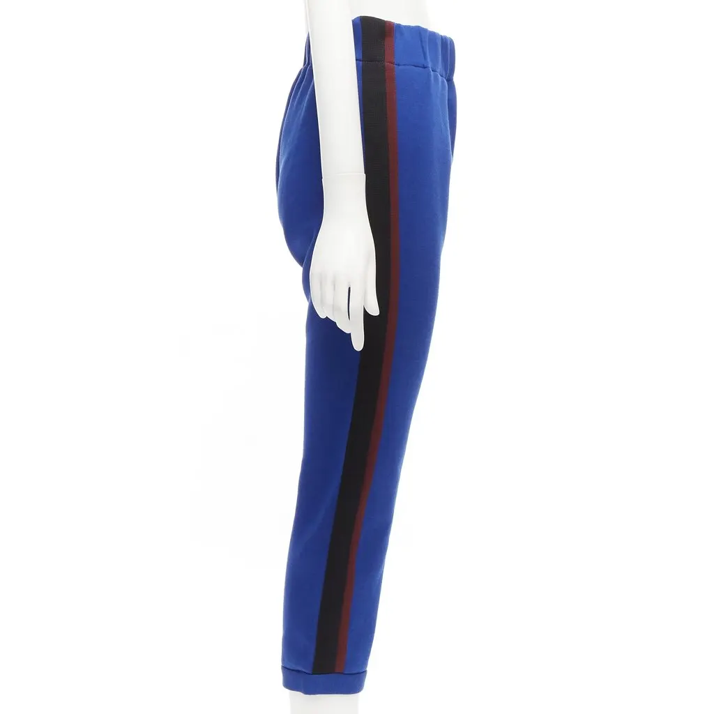 Marni Tape Tapered Joggers Blue Cotton Very good - Model View