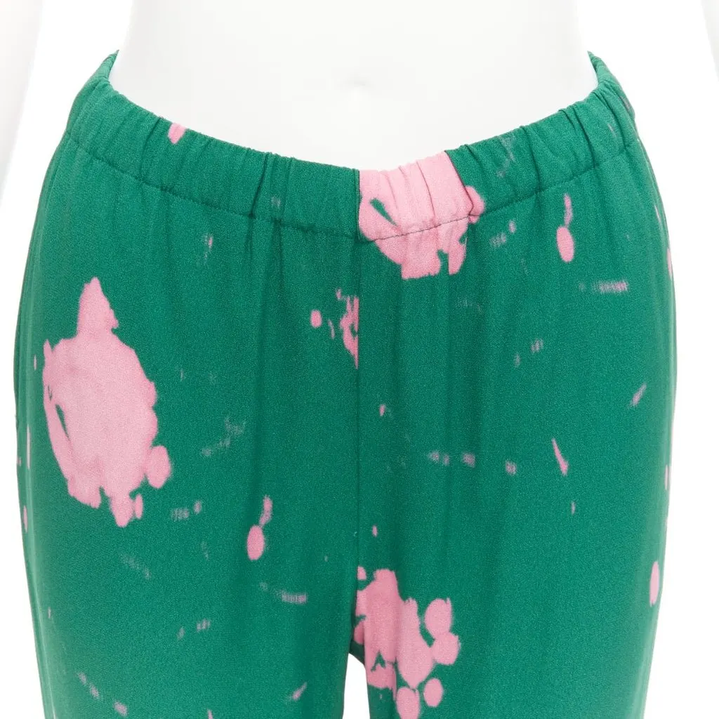 Marni Tie-Dye Casual Pants Green Viscose Never worn - Back View