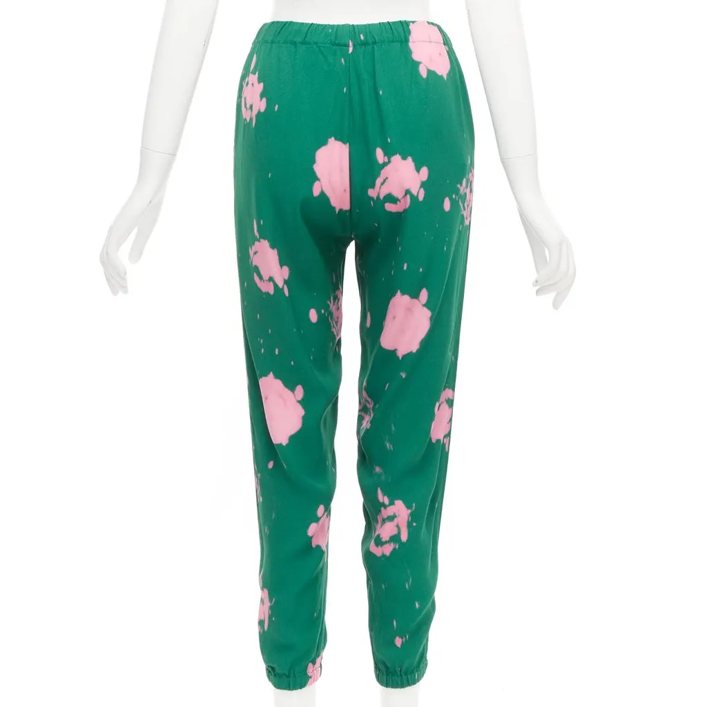 Marni Tie-Dye Casual Pants Green Viscose Never worn - Box View