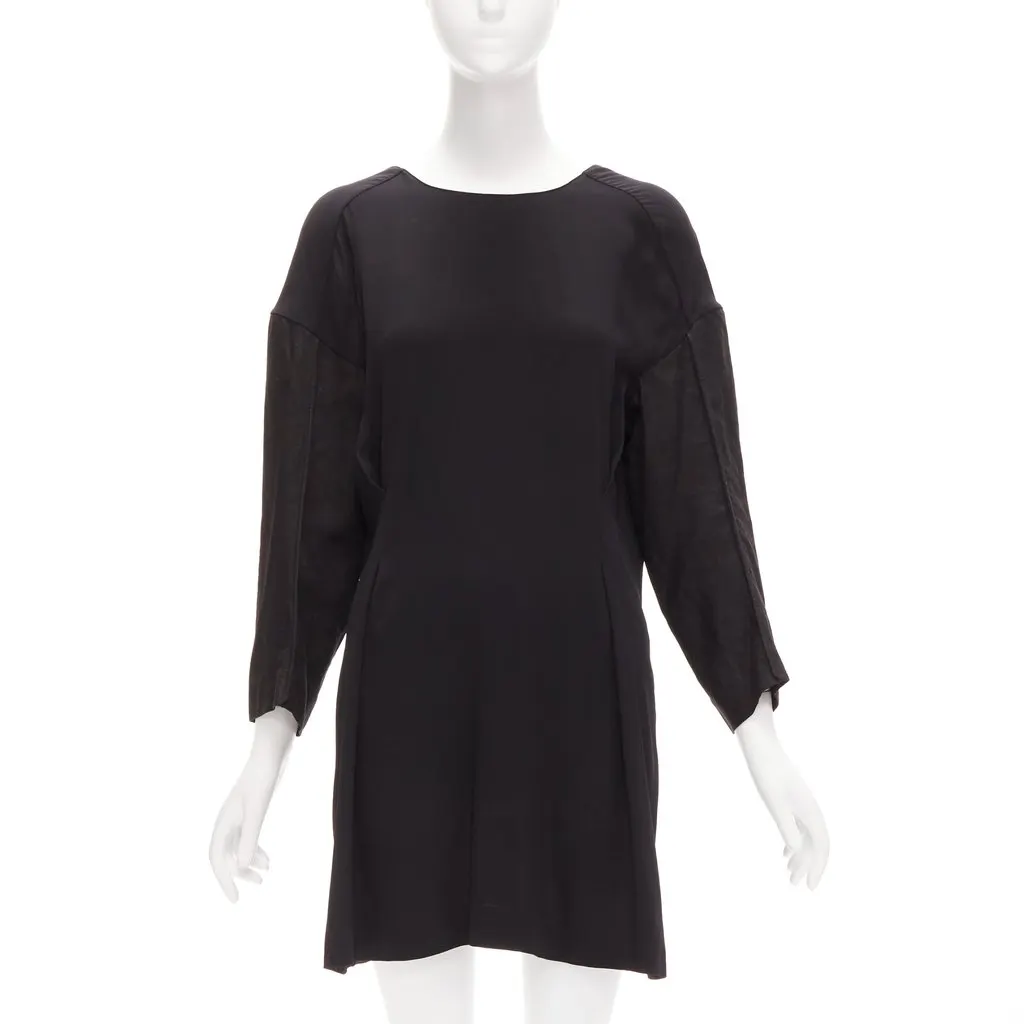 Marni Contrast Cutout Dress Black Viscose Never worn - Front View