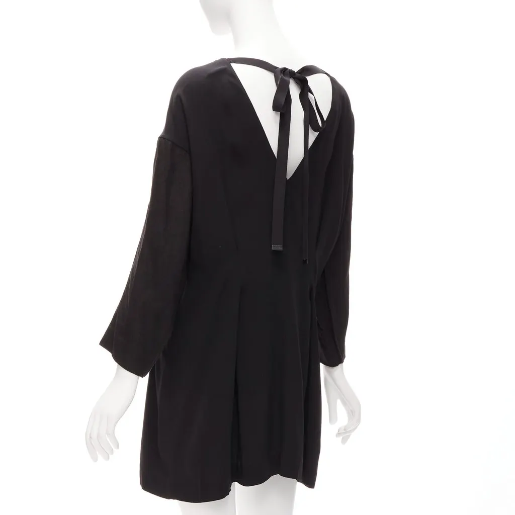 Marni Contrast Cutout Dress Black Viscose Never worn - Model View