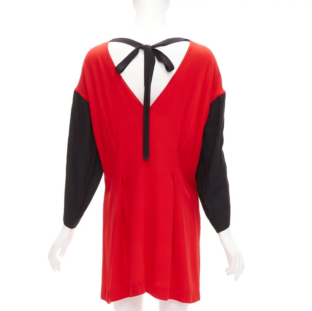 Marni Contrast Cutout Dress Red Viscose Never worn - Box View