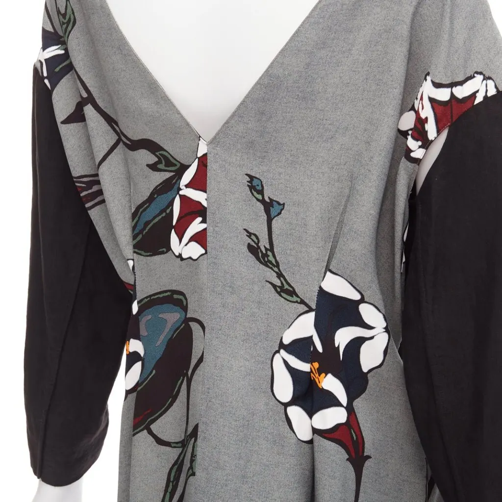Marni Floral Dropped Dress MultiColor Viscose Never worn - Back View