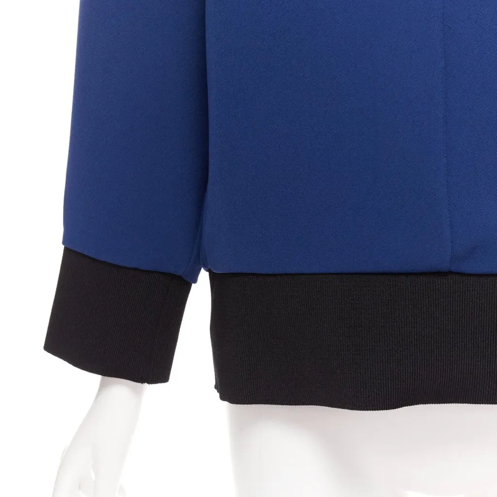 Marni Cocoon Ribbed Top Blue Polyester Never worn - Back View