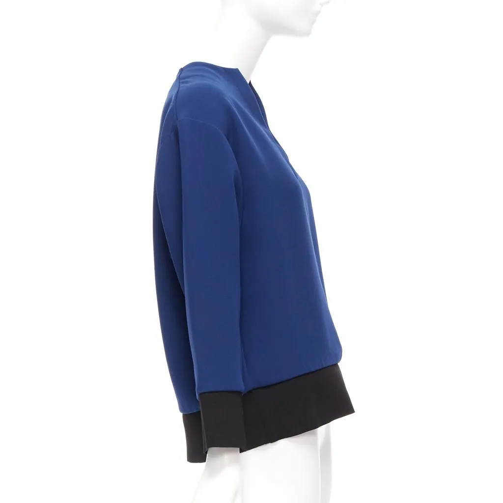 Marni Cocoon Ribbed Top Blue Polyester Never worn - Model View
