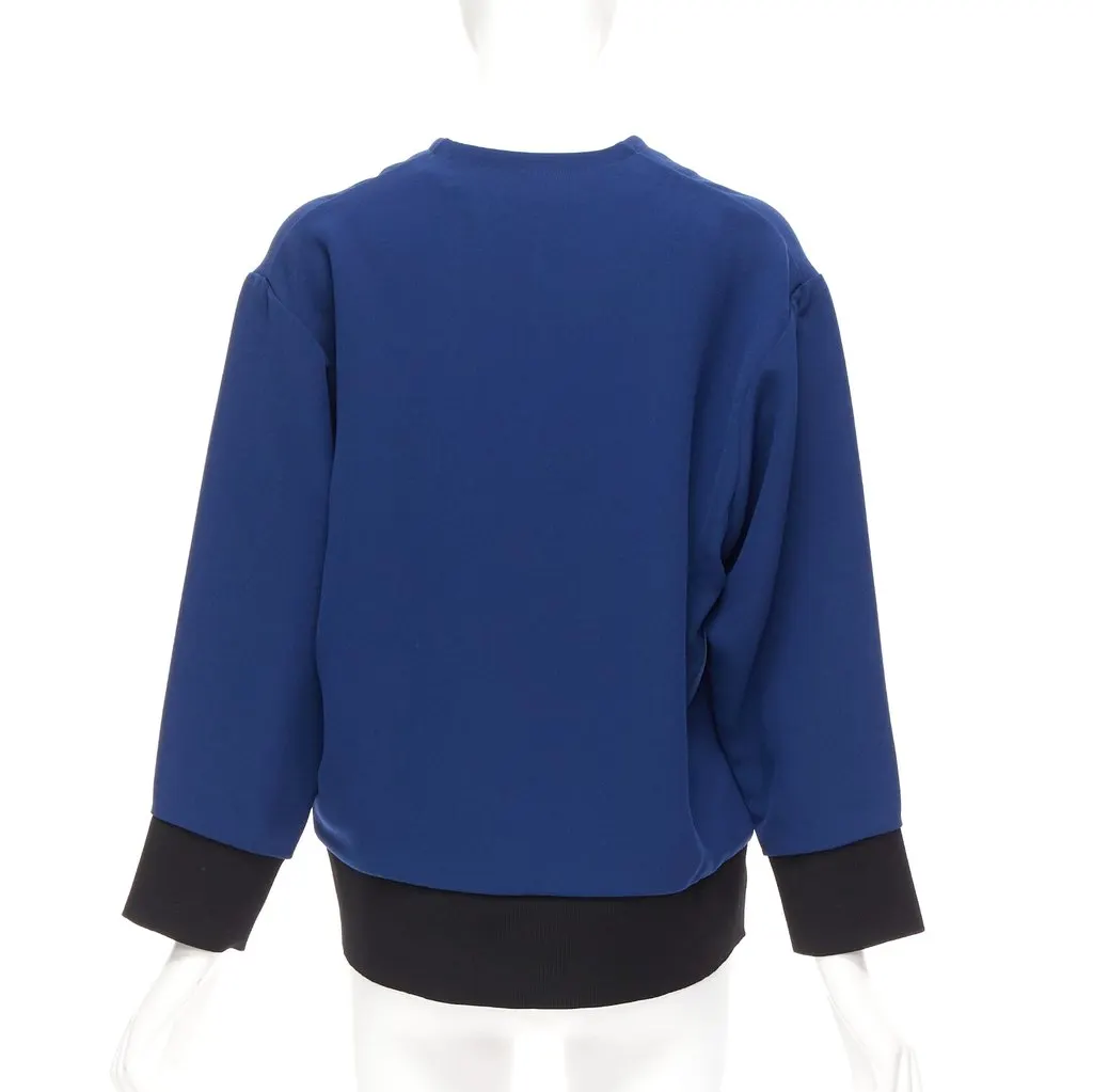 Marni Cocoon Ribbed Top Blue Polyester Never worn - Box View