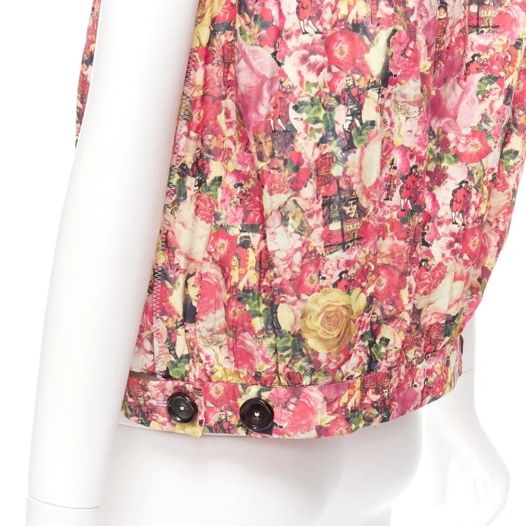 Marni Floral Button Vest Green Polyamide Never worn - Back View