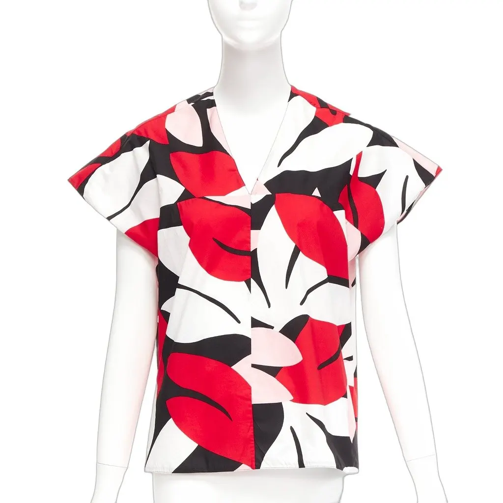 Marni Geometric Cap Top Black Cotton Good - Front View
