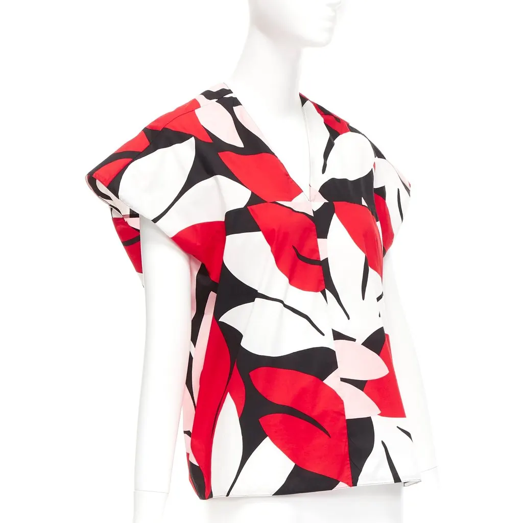 Marni Geometric Cap Top Black Cotton Good - Inside View