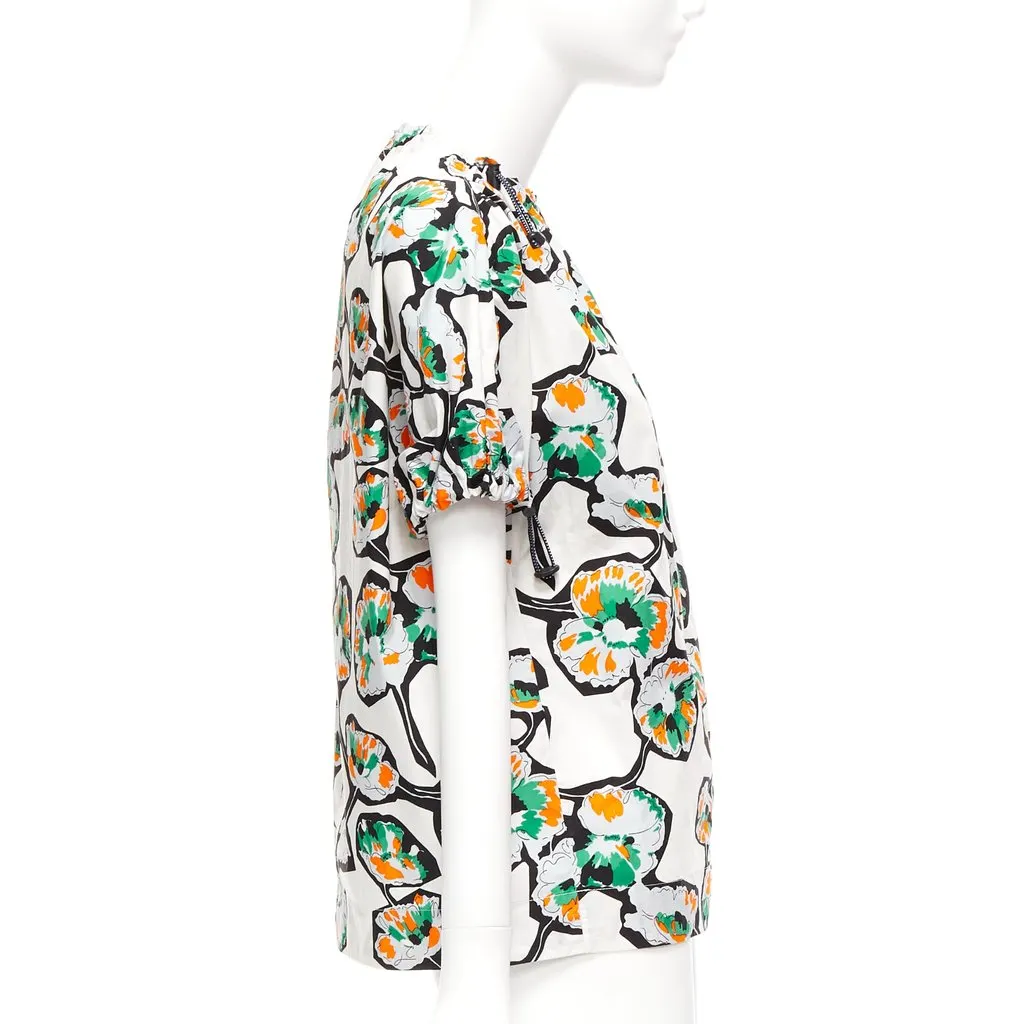 Marni Floral Toggle Shirt MultiColor Cotton Never worn - Model View