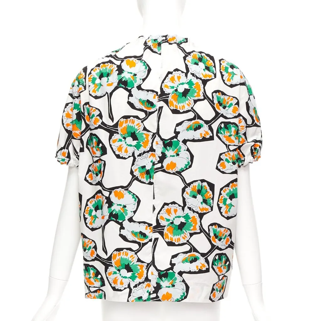 Marni Floral Toggle Shirt MultiColor Cotton Never worn - Box View