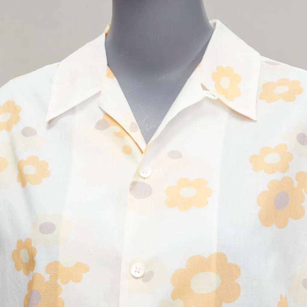 Marni Vintage Floral Shirt White Polyester Never worn - Back View