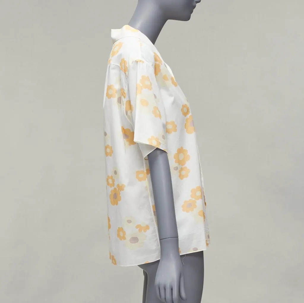 Marni Vintage Floral Shirt White Polyester Never worn - Model View
