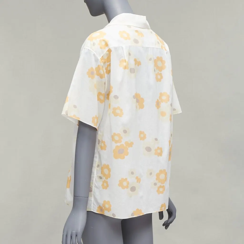 Marni Vintage Floral Shirt White Polyester Never worn - Box View