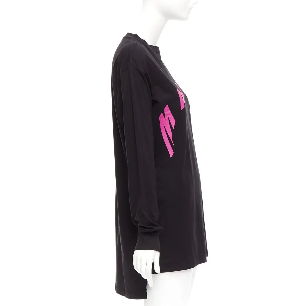 Marni Logo Sweater Dress Black Cotton Very good - Model View