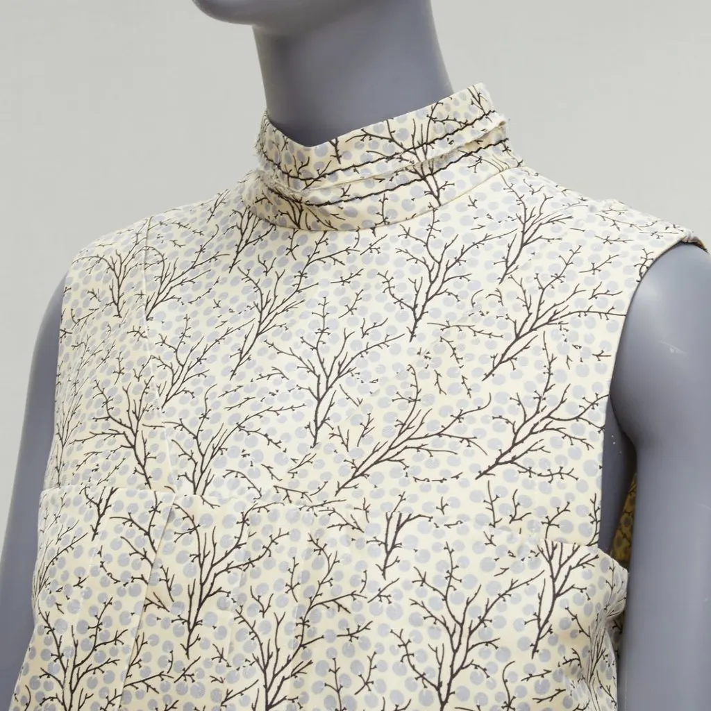 Marni Tree Print Vest Ecru Cotton Very good - Back View