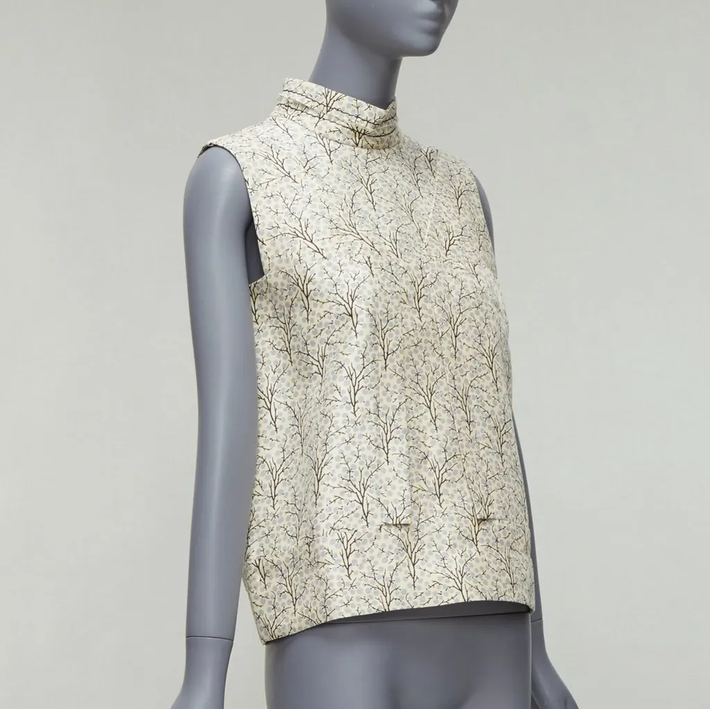 Marni Tree Print Vest Ecru Cotton Very good - Inside View