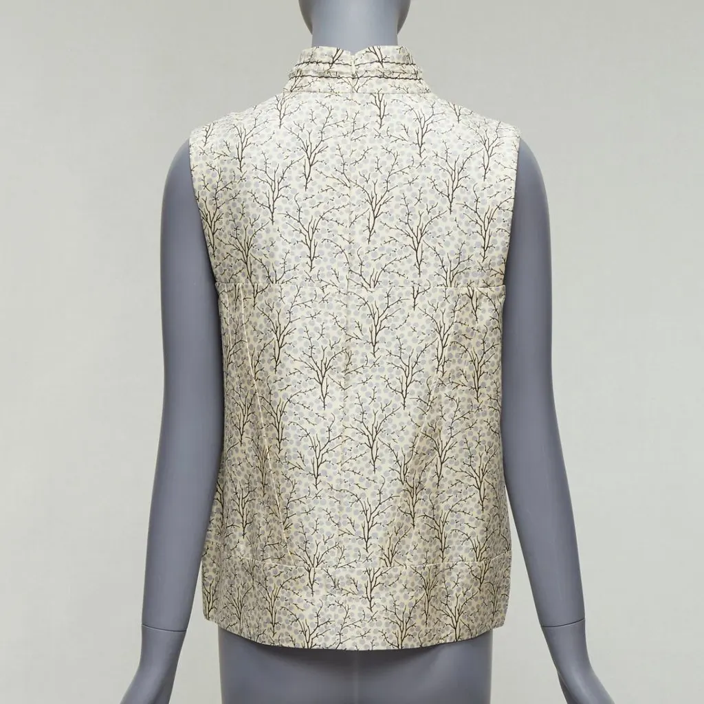 Marni Tree Print Vest Ecru Cotton Very good - Box View