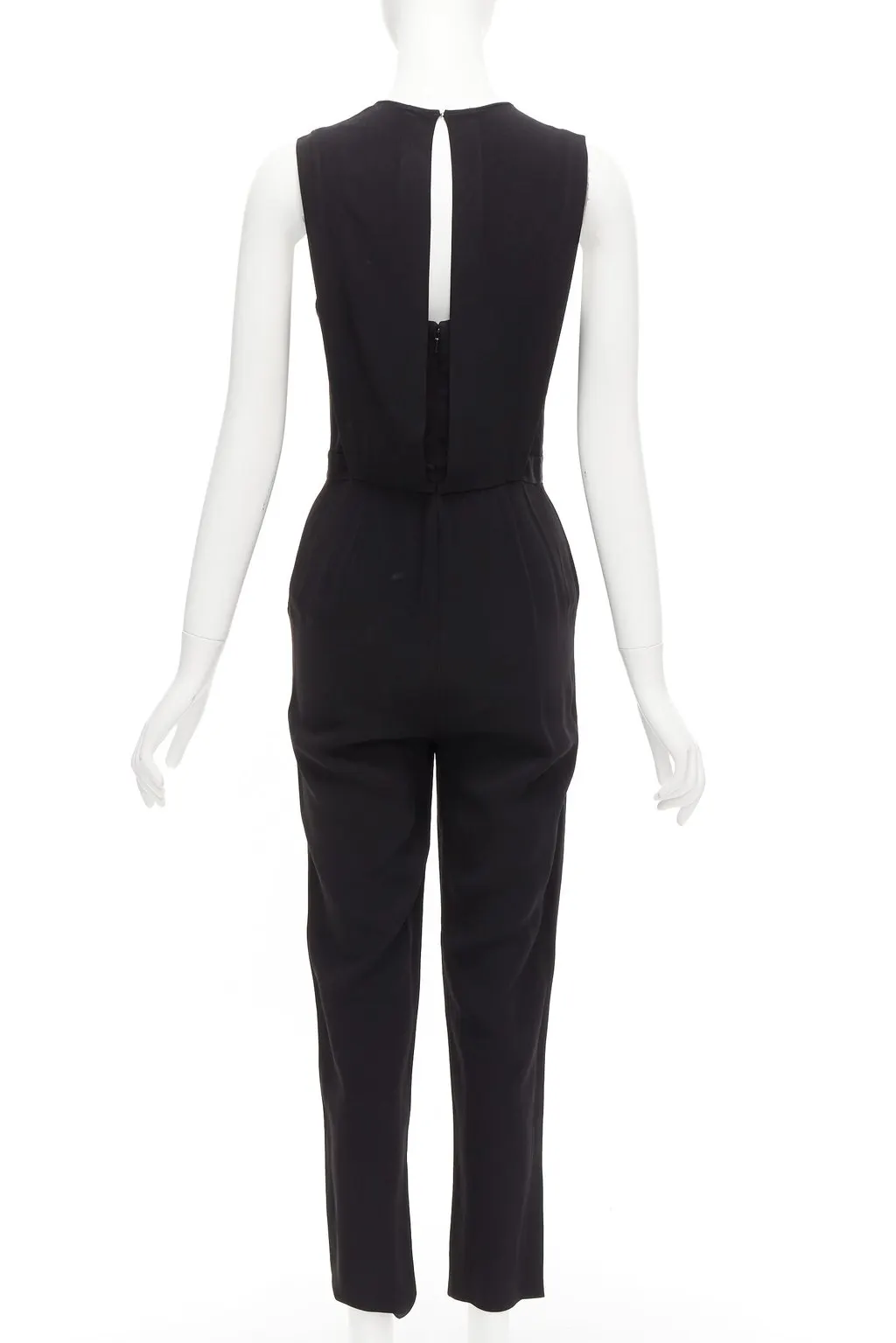Theory Black Zip Jumpsuit Black Viscose Fair - Box View
