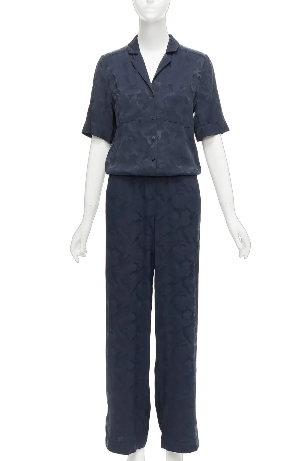 Cefinn Spencer Navy Silk Never worn - Front View