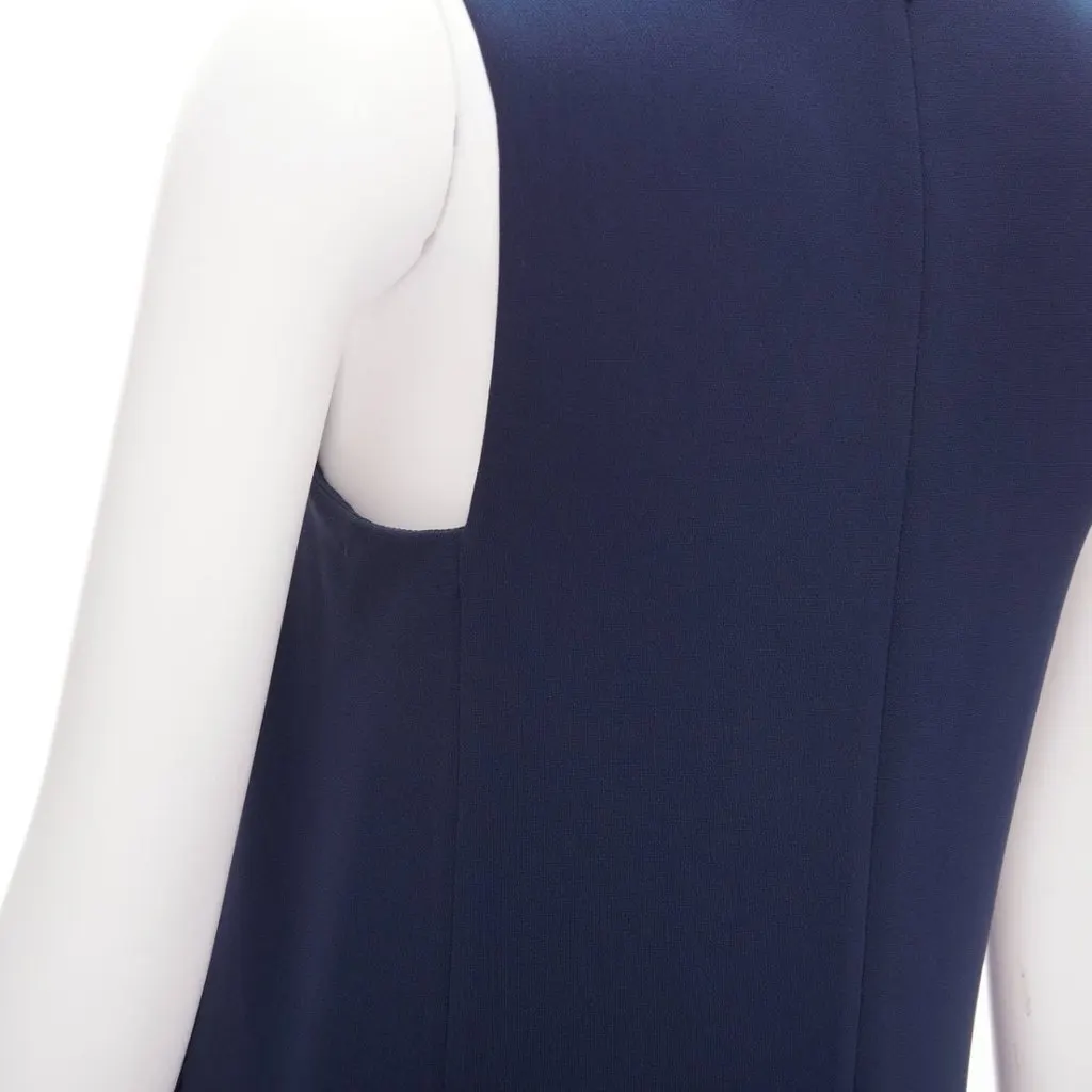 Theory Minimal Shift Dress Navy Acetate Never worn - Back View