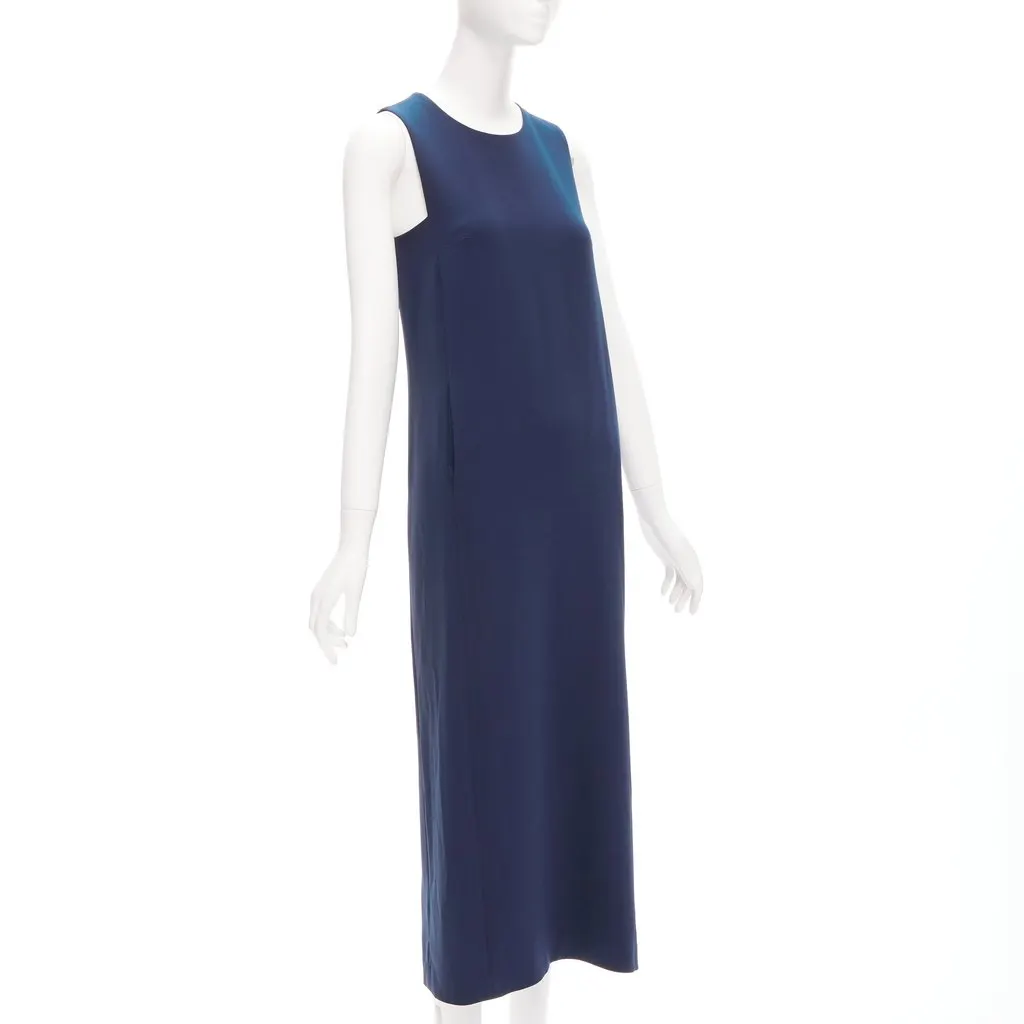 Theory Minimal Shift Dress Navy Acetate Never worn - Inside View