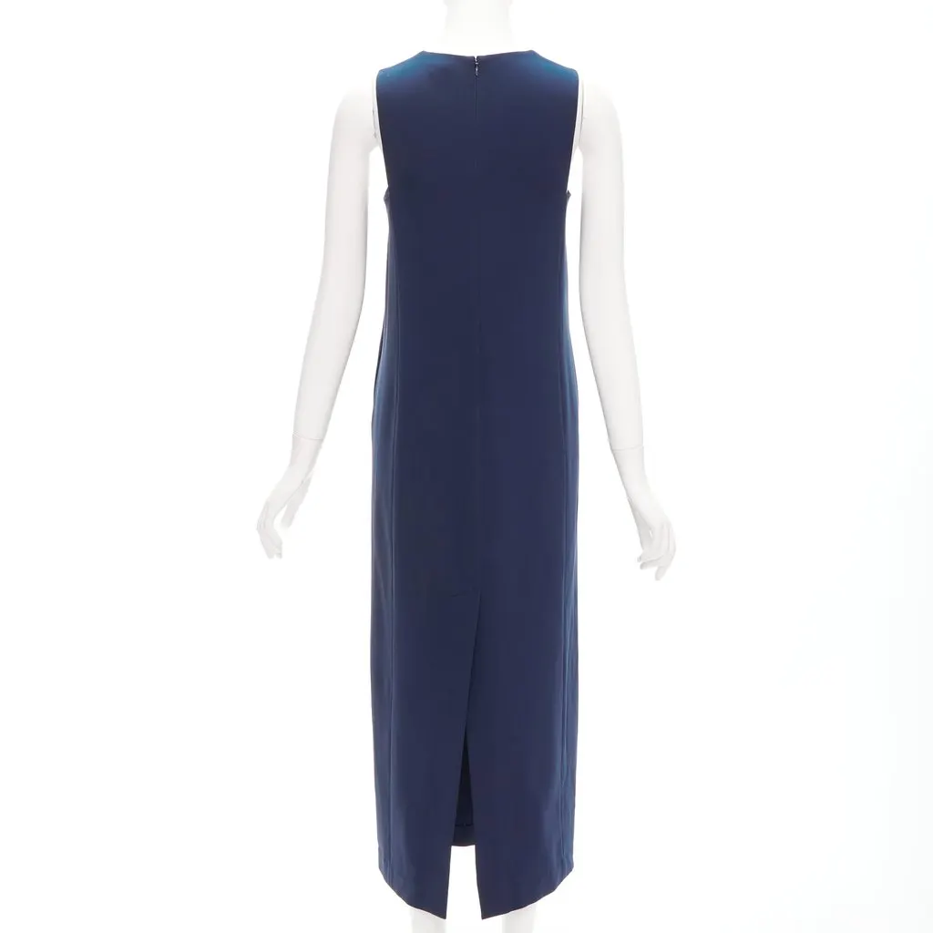 Theory Minimal Shift Dress Navy Acetate Never worn - Box View