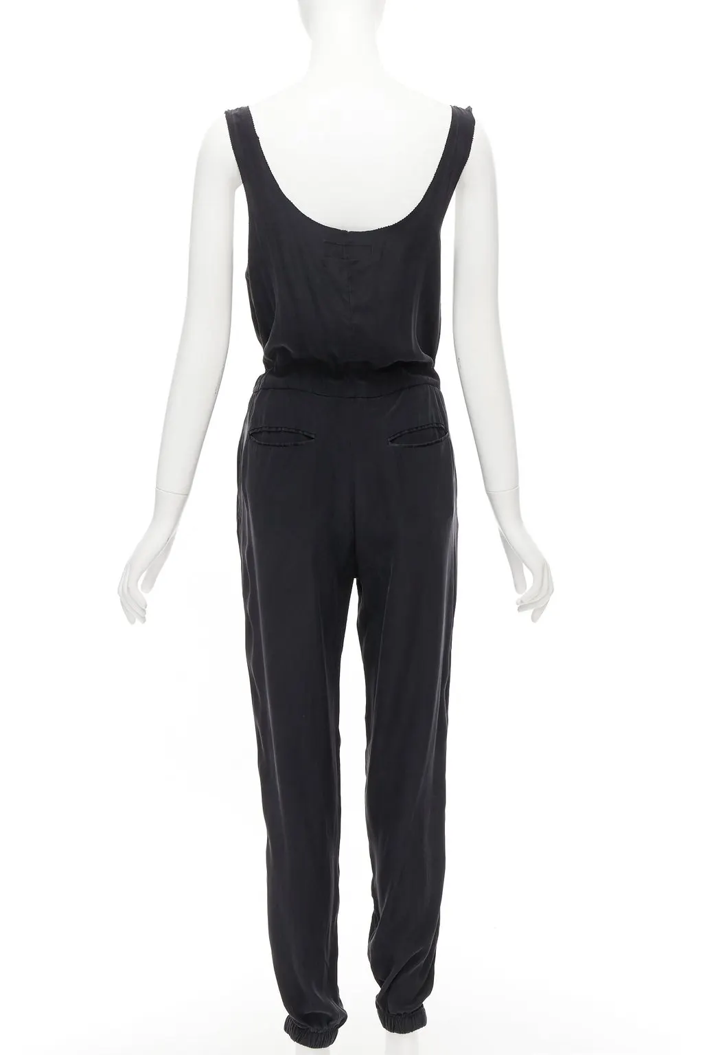 Rag & Bone Charcoal Silk Jumpsuit Grey Silk Never worn - Box View
