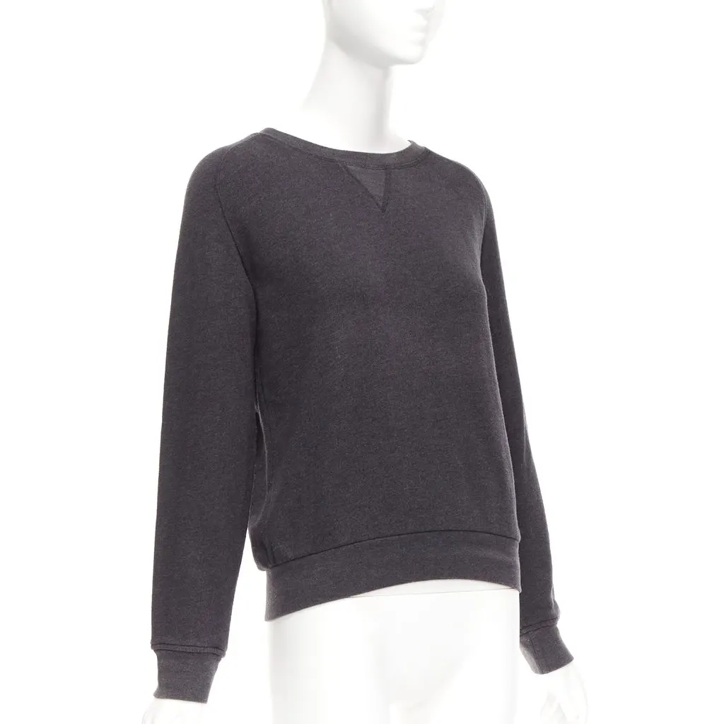 Dries Van Noten Zip Pullover Sweater Grey Cotton Very good - Inside View