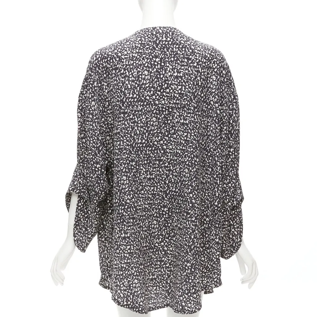 Marni Speckle Shirt Dress Black Silk Never worn - Box View