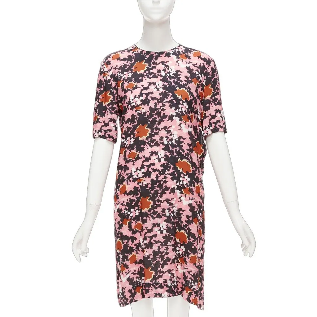 Marni Splash Print Dress Pink Viscose Never worn - Front View