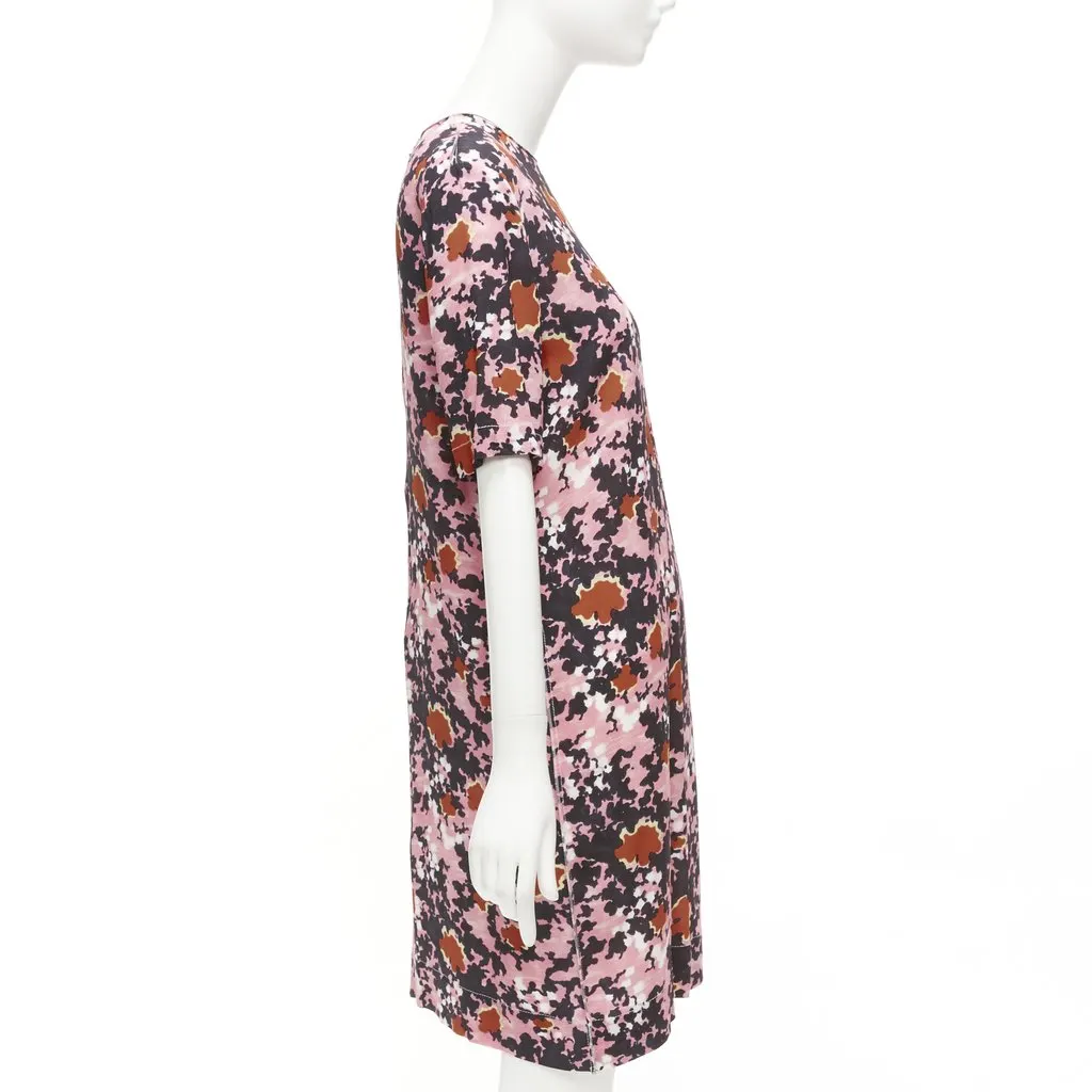 Marni Splash Print Dress Pink Viscose Never worn - Model View