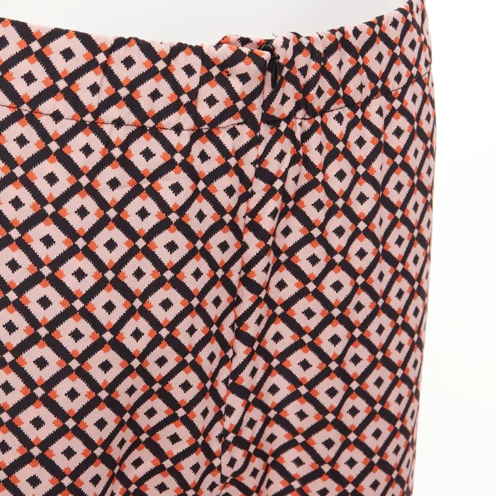 Marni Silk Print Pants Pink Silk Never worn - Back View
