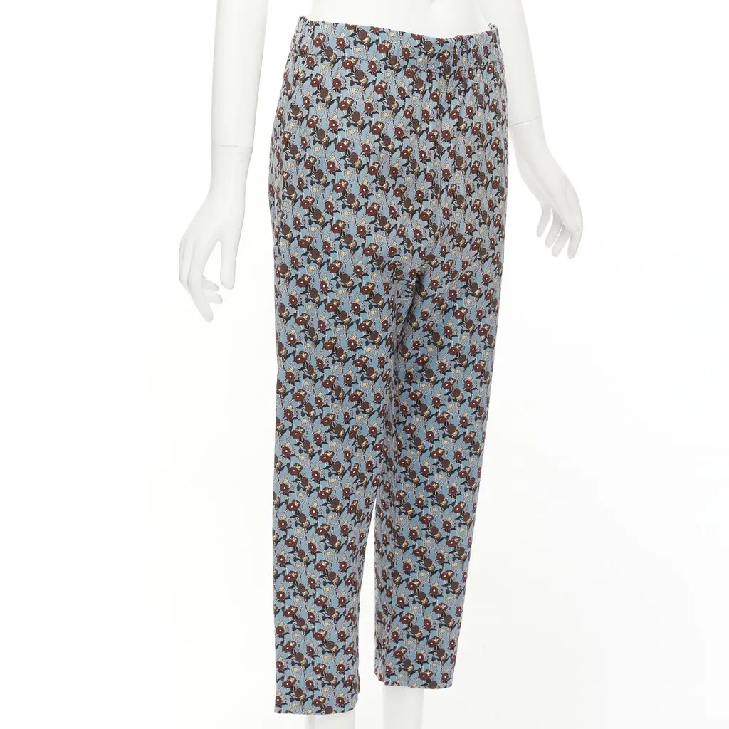 Marni Silk Drop Pants Burgundy Silk Never worn - Inside View