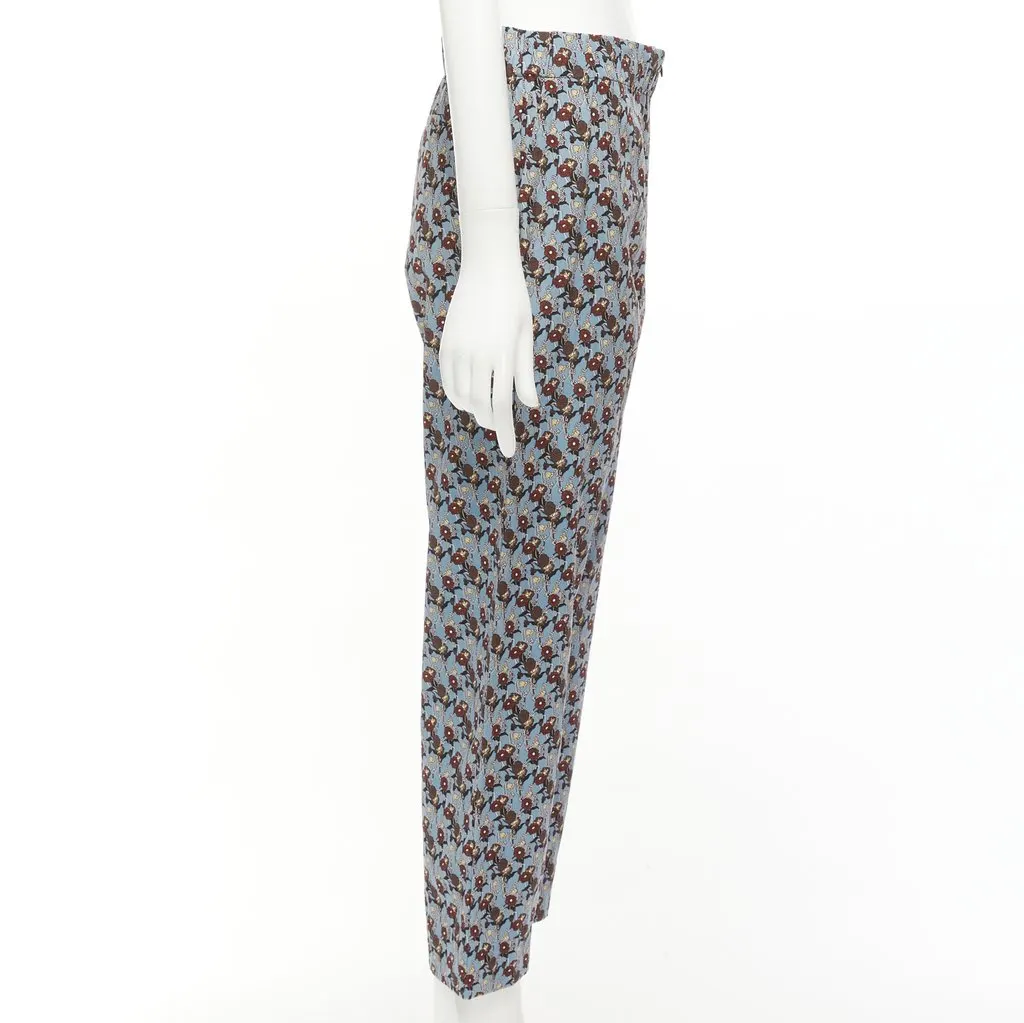 Marni Silk Drop Pants Burgundy Silk Never worn - Model View