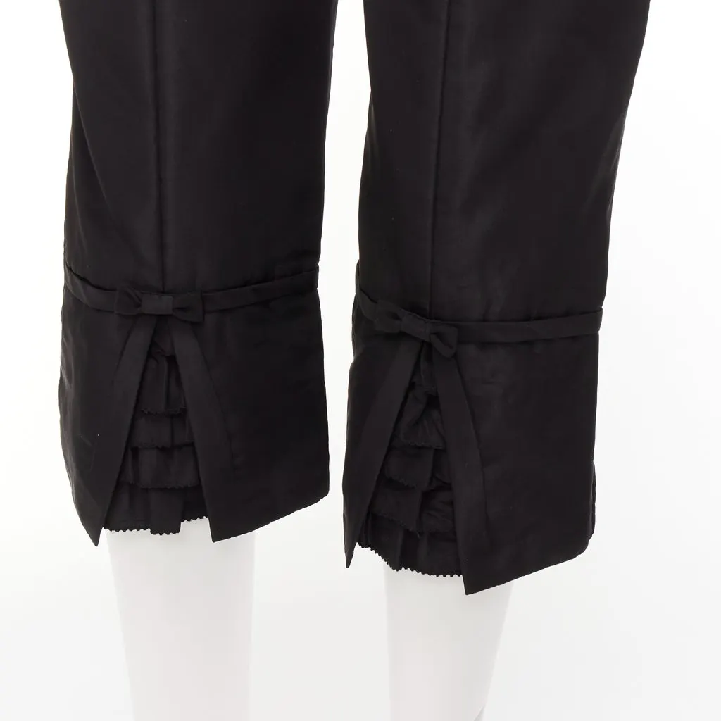 Shiatzy Chen Cut Back Pants Black Polyester Very good - Back View