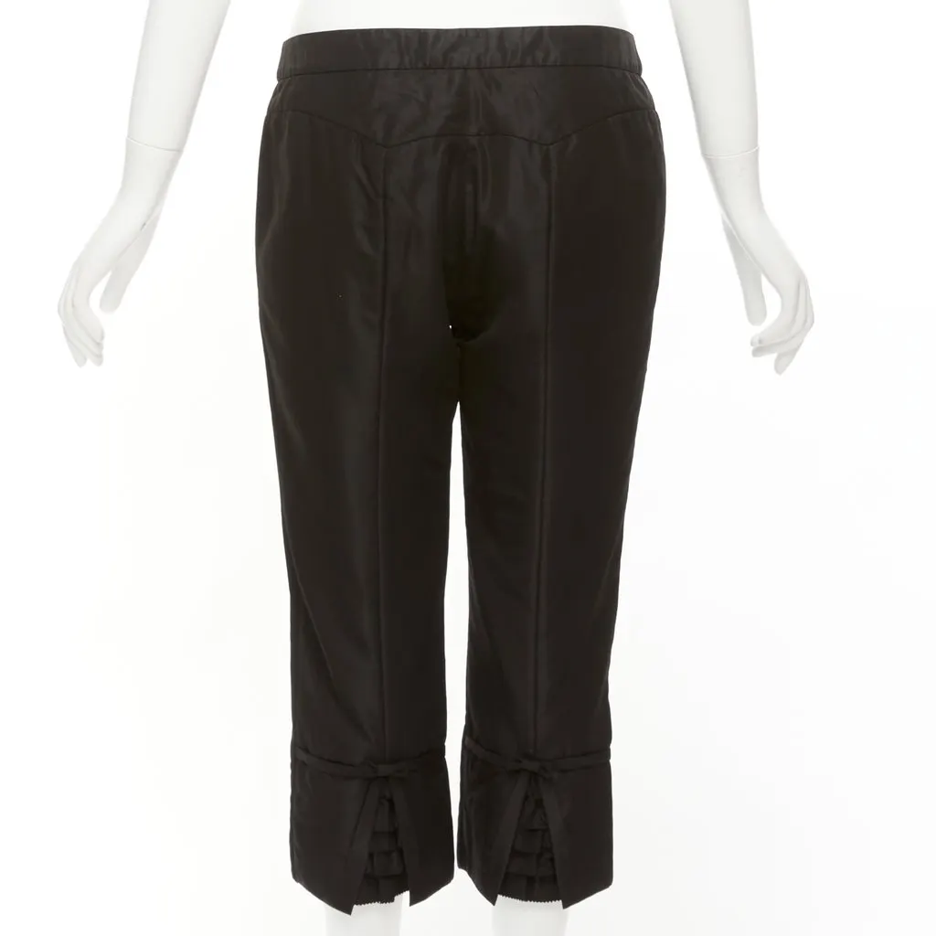 Shiatzy Chen Cut Back Pants Black Polyester Very good - Box View