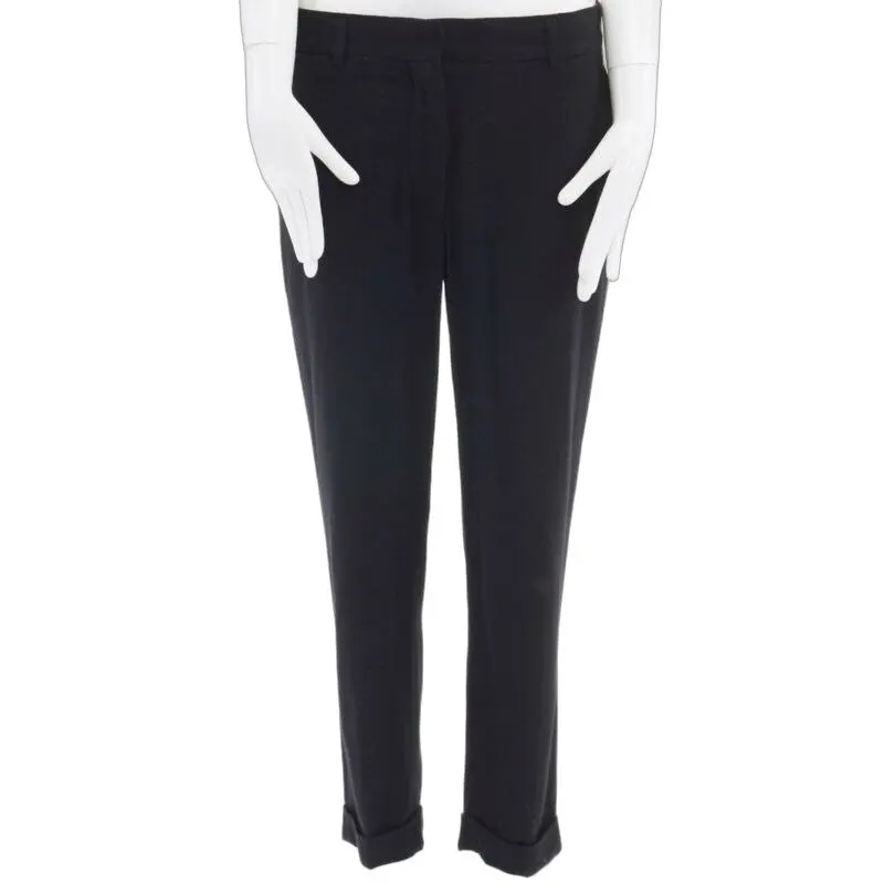Haider Ackermann Fleece Wool Pants Black Wool Never worn - Front View