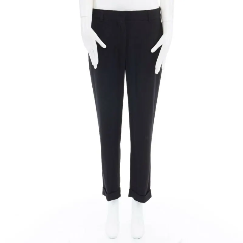 Haider Ackermann Fleece Wool Pants Black Wool Never worn - Back View