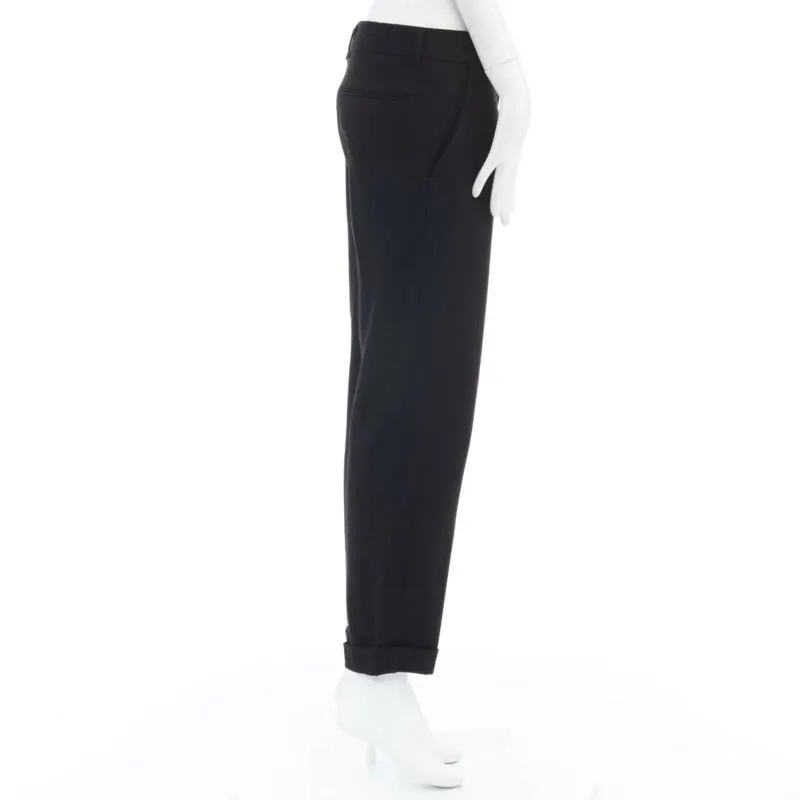 Haider Ackermann Fleece Wool Pants Black Wool Never worn - Model View