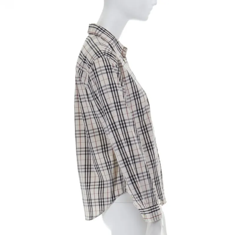 Burberry House Check shirt Beige Cotton Very good - Inside View