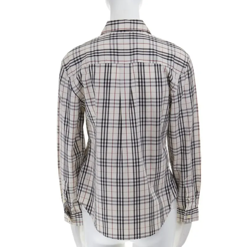 Burberry House Check shirt Beige Cotton Very good - Model View